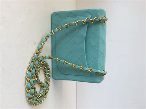 tiffany blue chanel classic flap